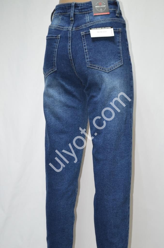 ДЖИНСЫ RELUCKY (28-33) БАЙКА Т.СИНИЙ M0560-7
