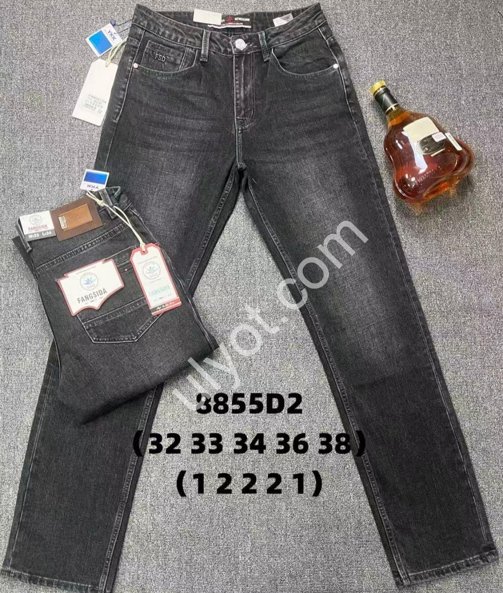 ДЖИНСЫ FANGSIDA (32-38) ГРАФИТ 8849