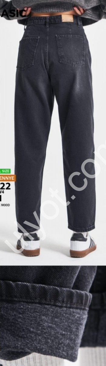 ДЖИНСИ IT'S BASIC (32-36) БАЙКА ГРАФІТ 3622/2w4/1