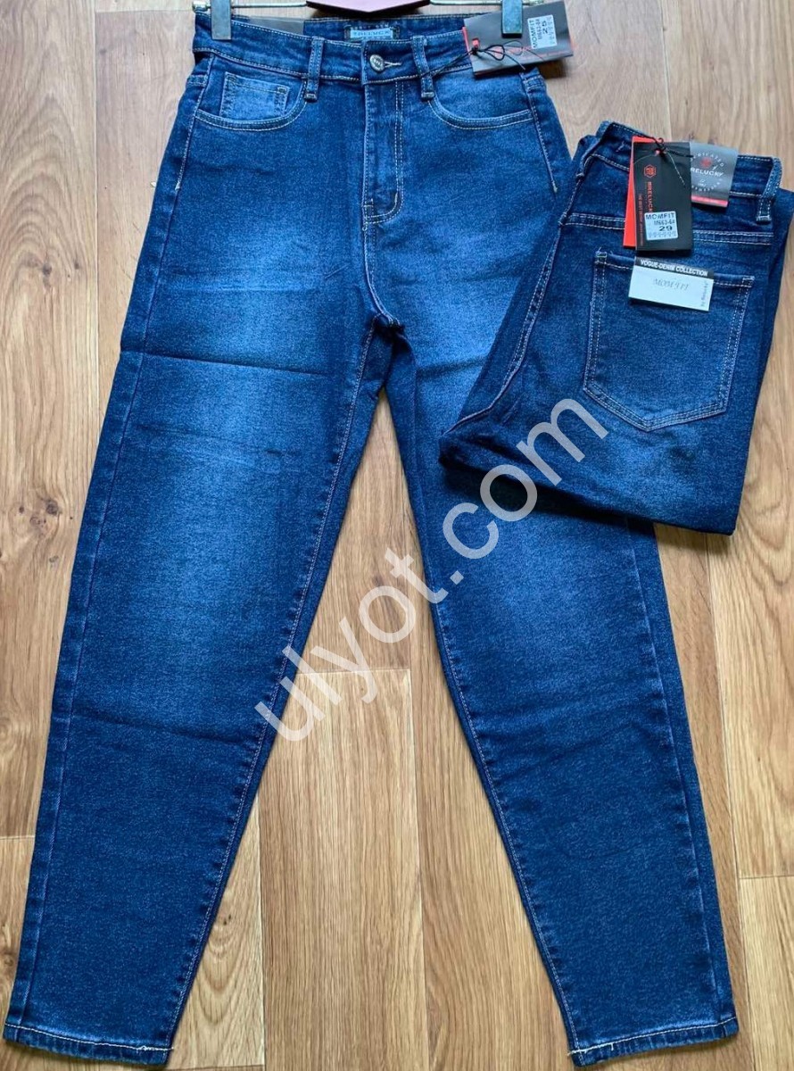 ДЖИНСЫ RELUCKY (25-30) БАЙКА Т.СИНИЙ M663-6