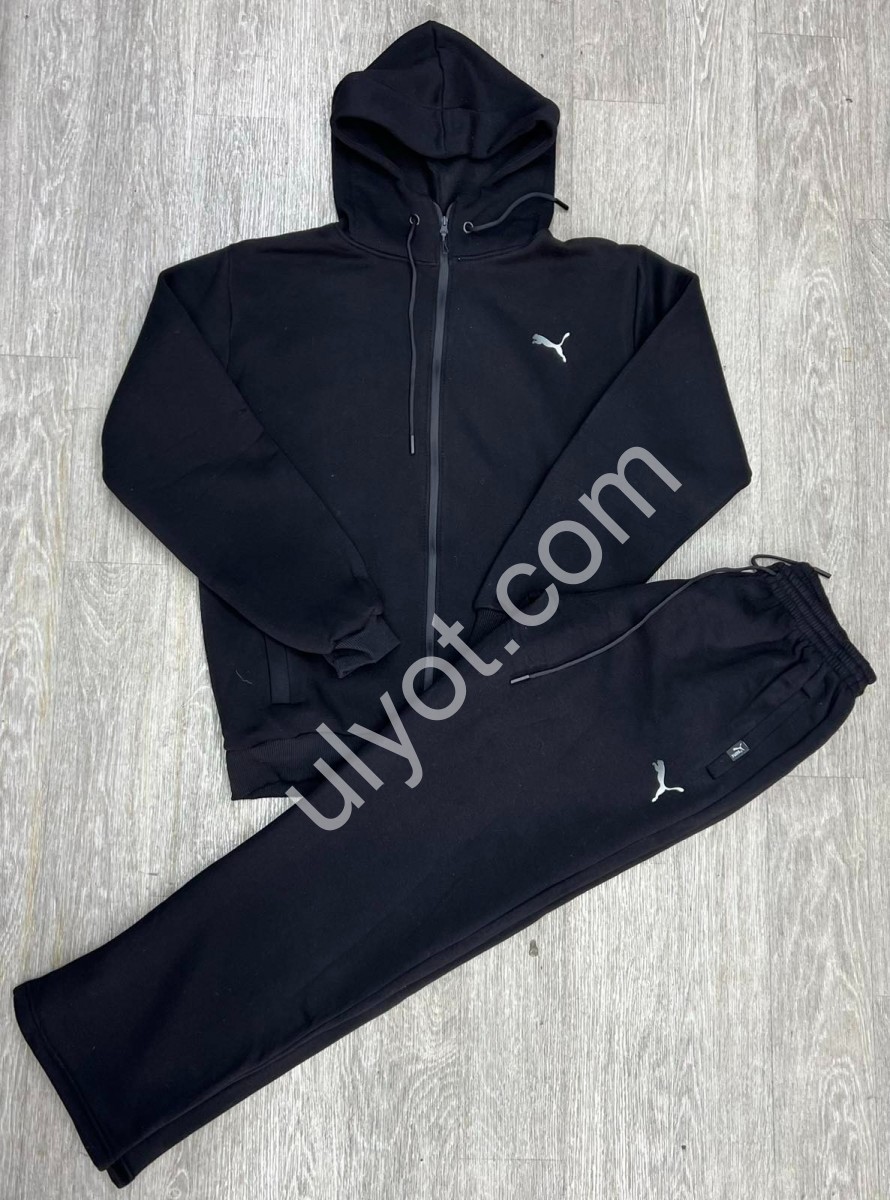 СПОРТ. КОСТЮМ P15 (56-62) ФЛИС ПРЯМОЙ ЧЕРНЫЙ 112