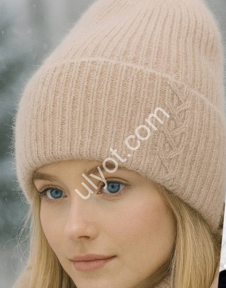 ШАПКА АНГОРА4 (ONE SIZE 56-58) ФЛИС МИКС 