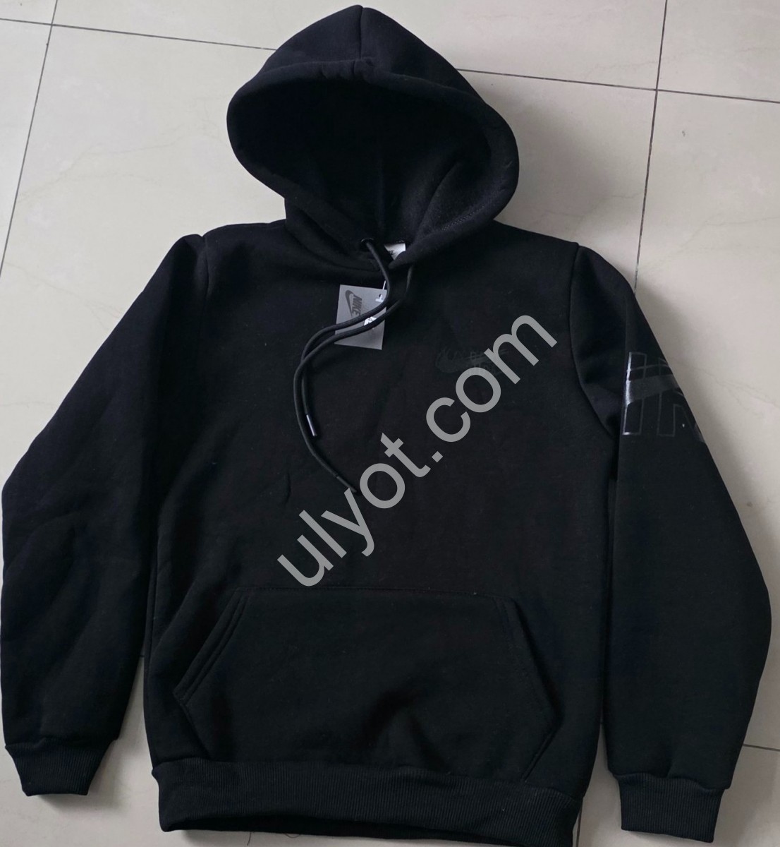 СПОРТ.КОФТА N02-1 (7-12ЛЕТ) ФЛИС ЧЕРНЫЙ 