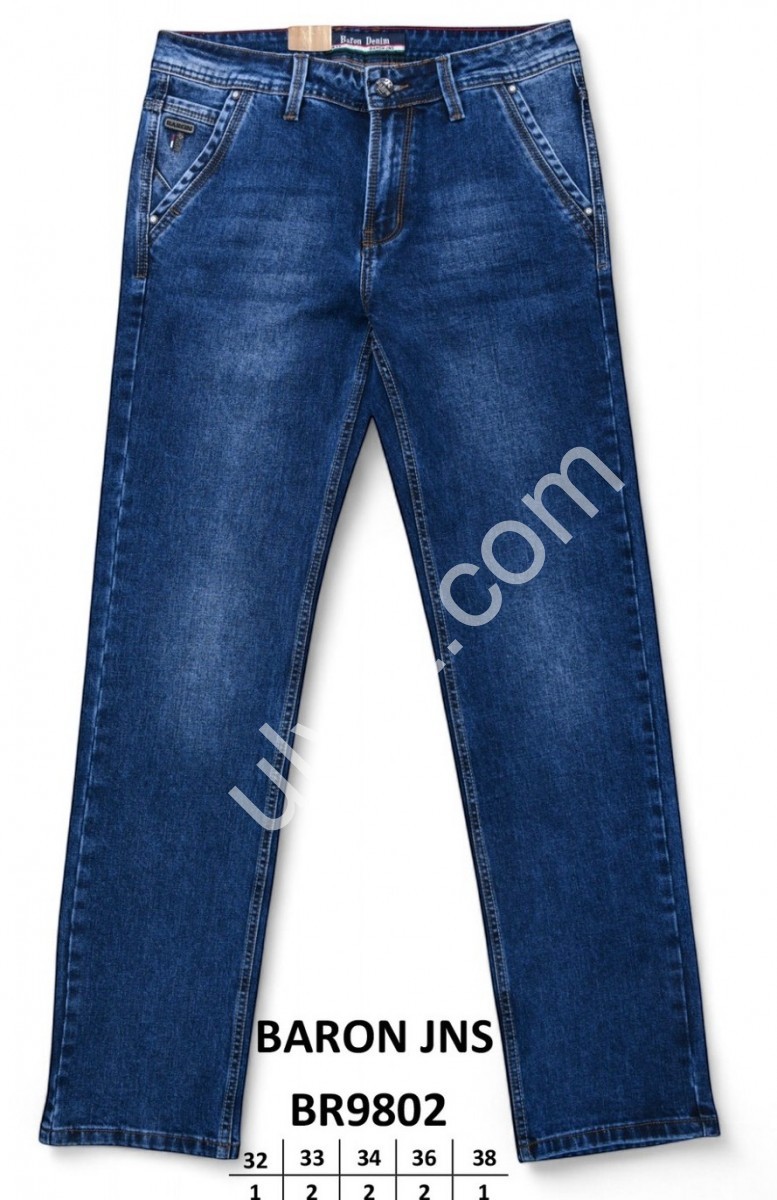ДЖИНСИ BARON (32-38) Т.СИНІЙ BR9802