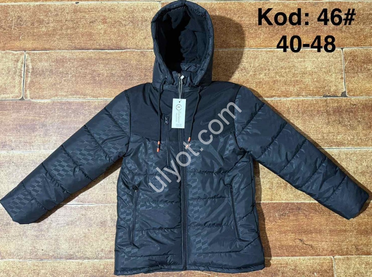 КУРТКА N02 (13-17 РОКІВ) ГРАФІТ+ЧОРНИЙ 46