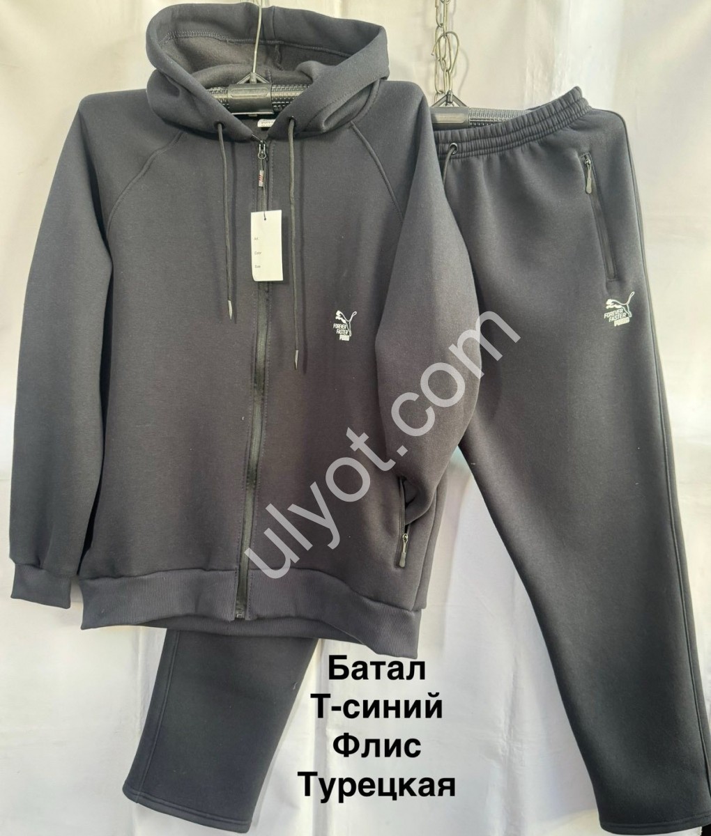 СПОРТ.КОСТЮМ1 P15 (56-64) ФЛИС ПРЯМОЙ Т.СИНИЙ 