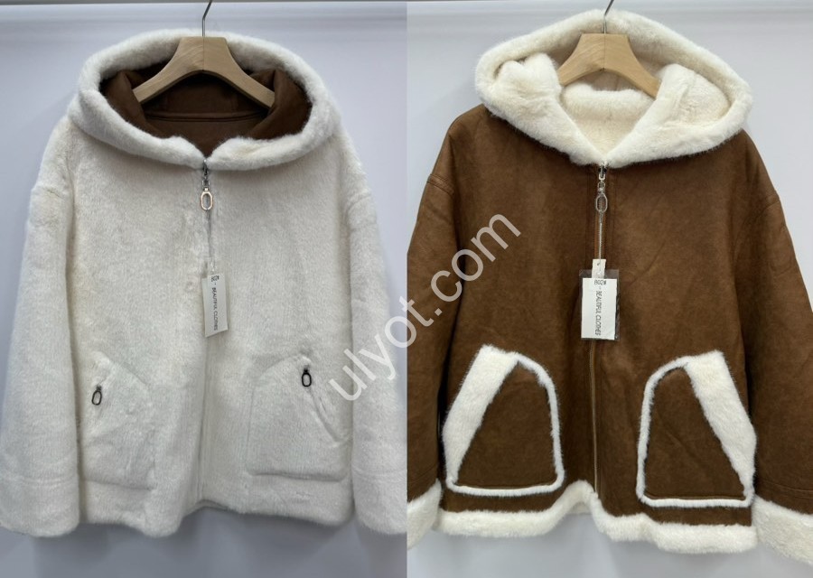 ДУБЛЕНКА ДВОХСТОРІННЯ (L-XL) МІКС B-02