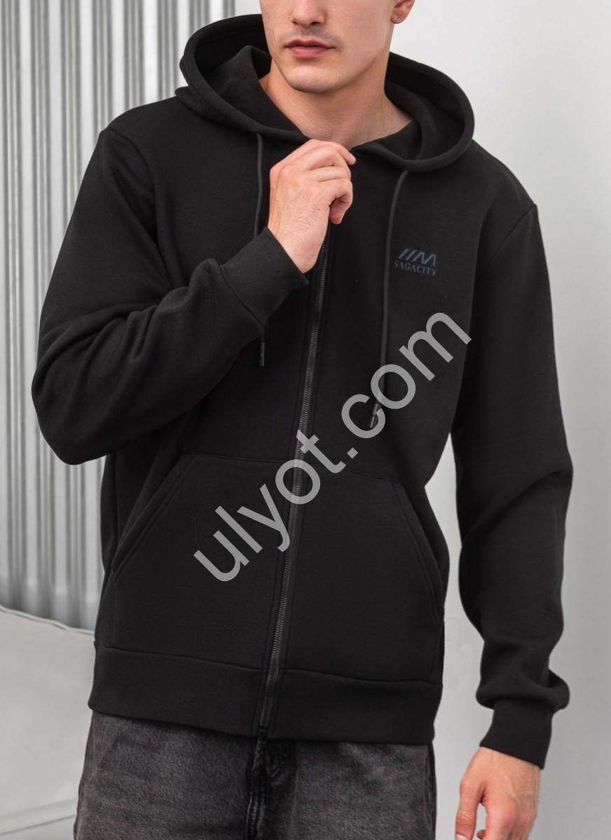 КОФТА JJF (L-4XL) Хутро ЧОРНЕ 50128