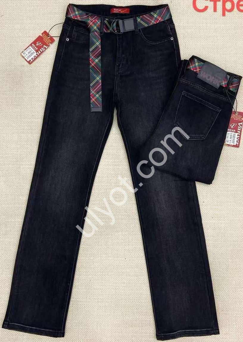 ДЖИНСИ VANVER (28-33) ГРАФІТ B82096