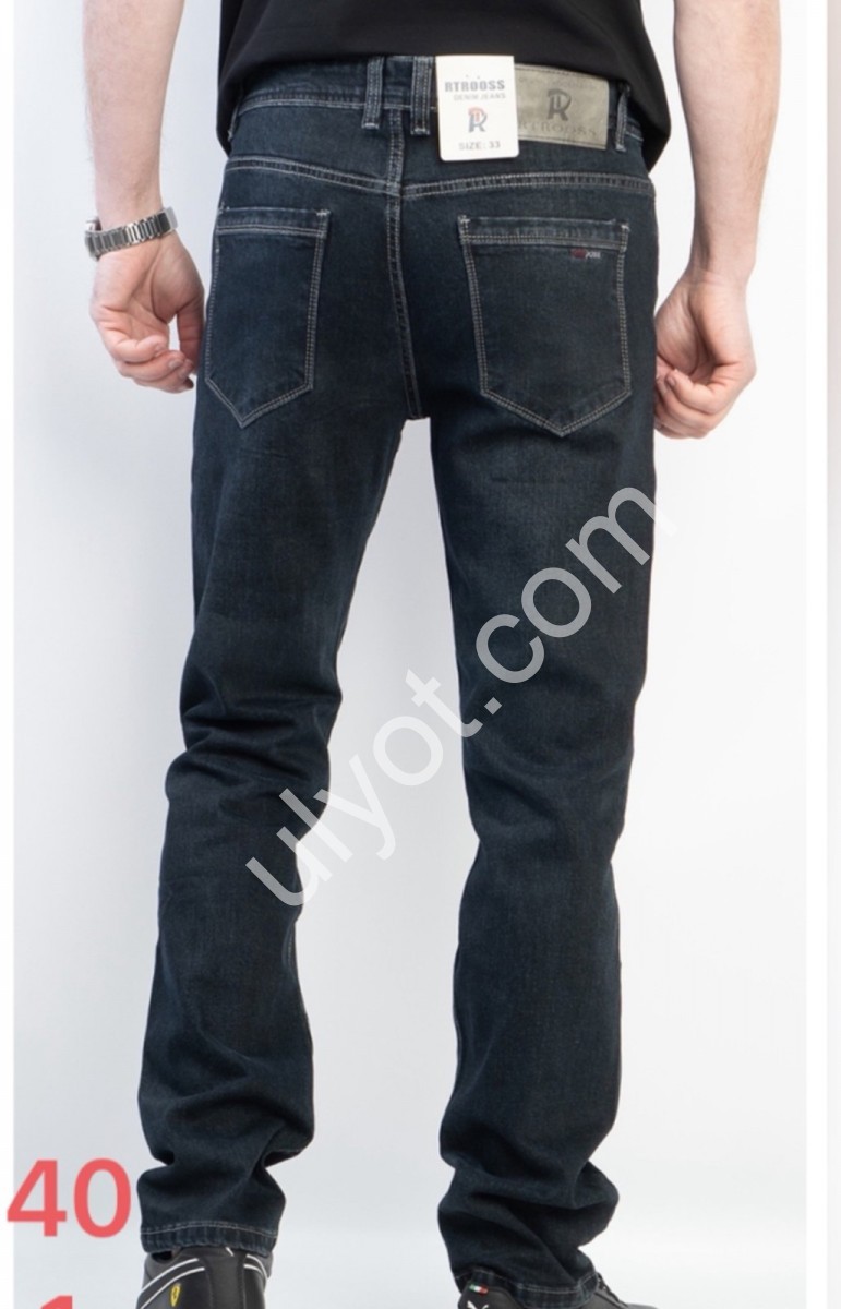 ДЖИНСЫ RTROOSS (32-40) ЧЕРНЫЙ 8141
