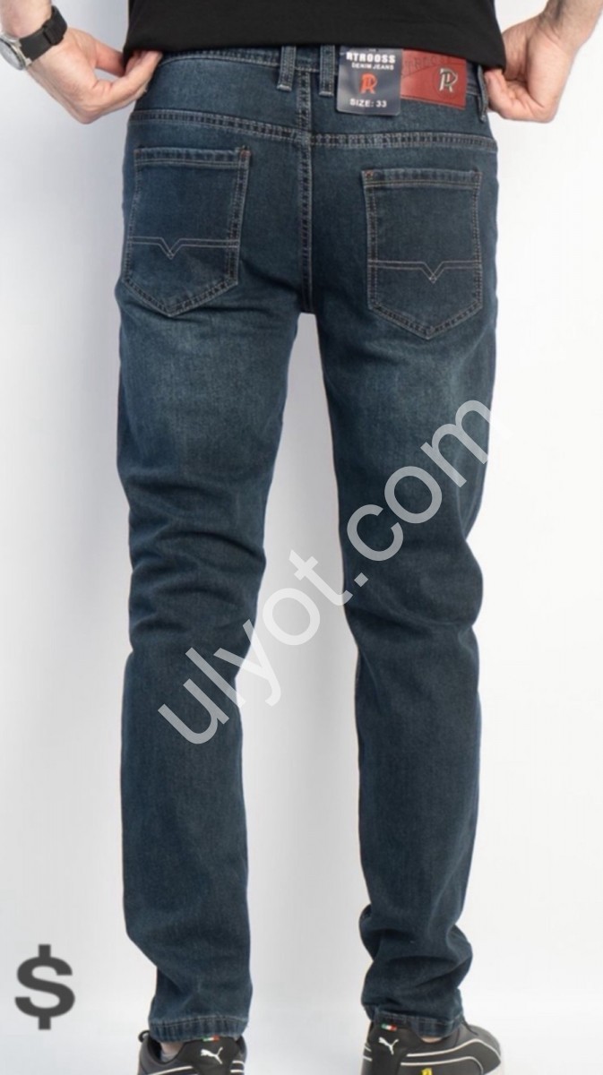ДЖИНСЫ RTROOSS (32-36) Т.СИНИЙ 8096