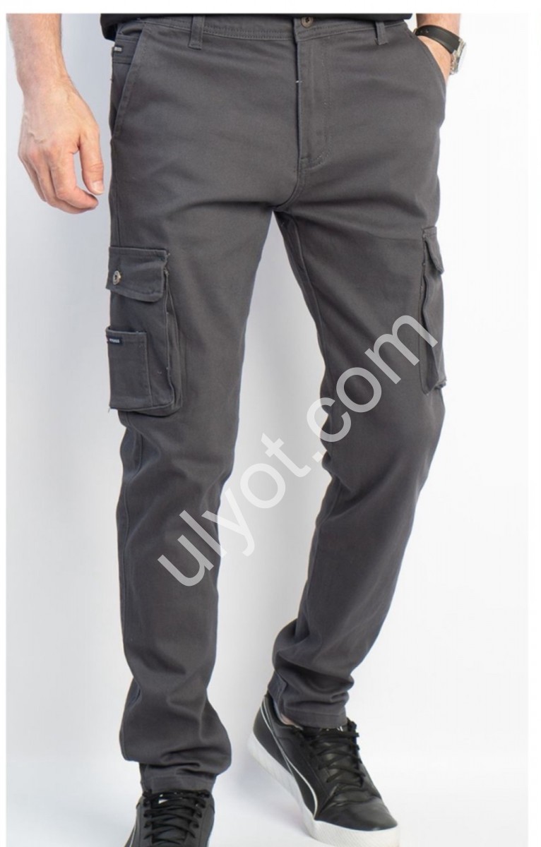 ДЖИНСИ RTROOSS (30-38) КАРГО СІРИЙ 8086-3