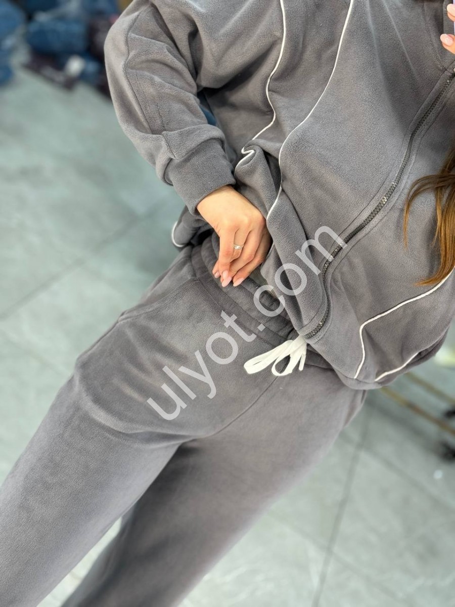 КОСТЮМ (42-52) ФЛІС СІРИЙ 1683