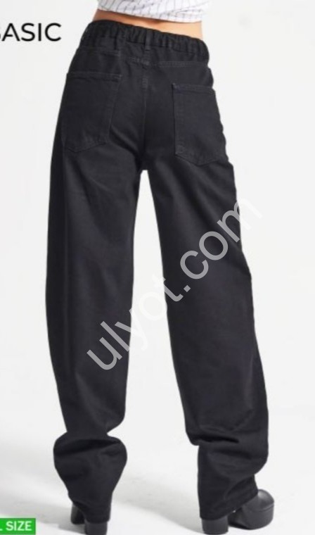 ДЖИНСЫ IT'S BASIC (32-36) ЧЕРНЫЙ 4394/1w5/1