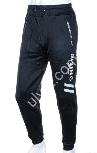 СПОРТ.ШТАНЫ (L-3XL) ФЛИС МАНЖЕТ МИКС 4283-1008