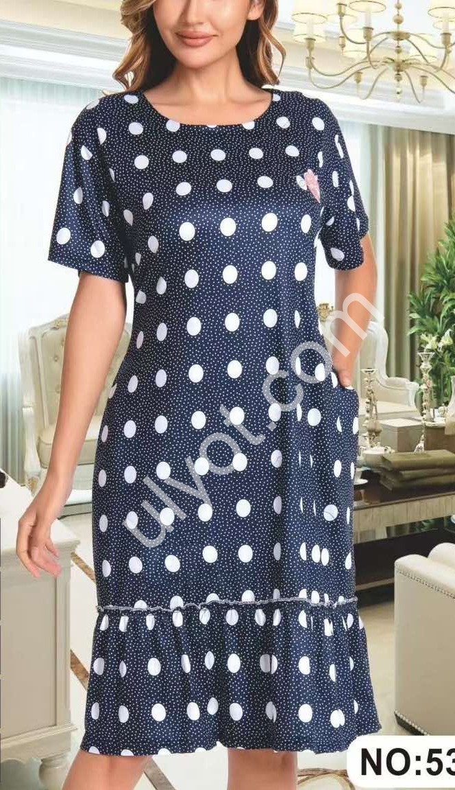 СУКНЯ (58-66) Т.СИНІЙ+ГОРОХ 536-2