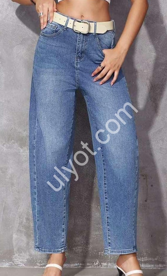 ДЖИНСЫ M.SARA (XS-XL) Т.СИНИЙ 1395-H