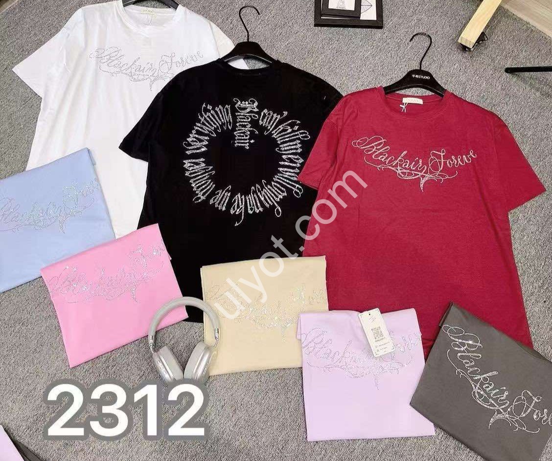 ФУТБОЛКА (OVER SIZE) МИКС 2312