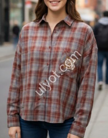 СОРОЧКА (OVER SIZE) СІРИЙ GZ073