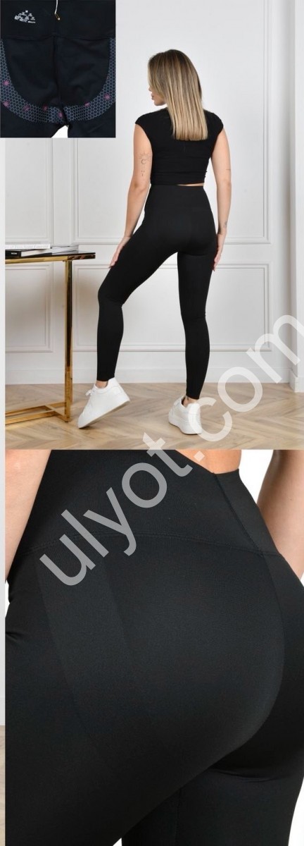 ЛЕГГИНСЫ (M-2XL) ЧЕРНЫЙ 2807