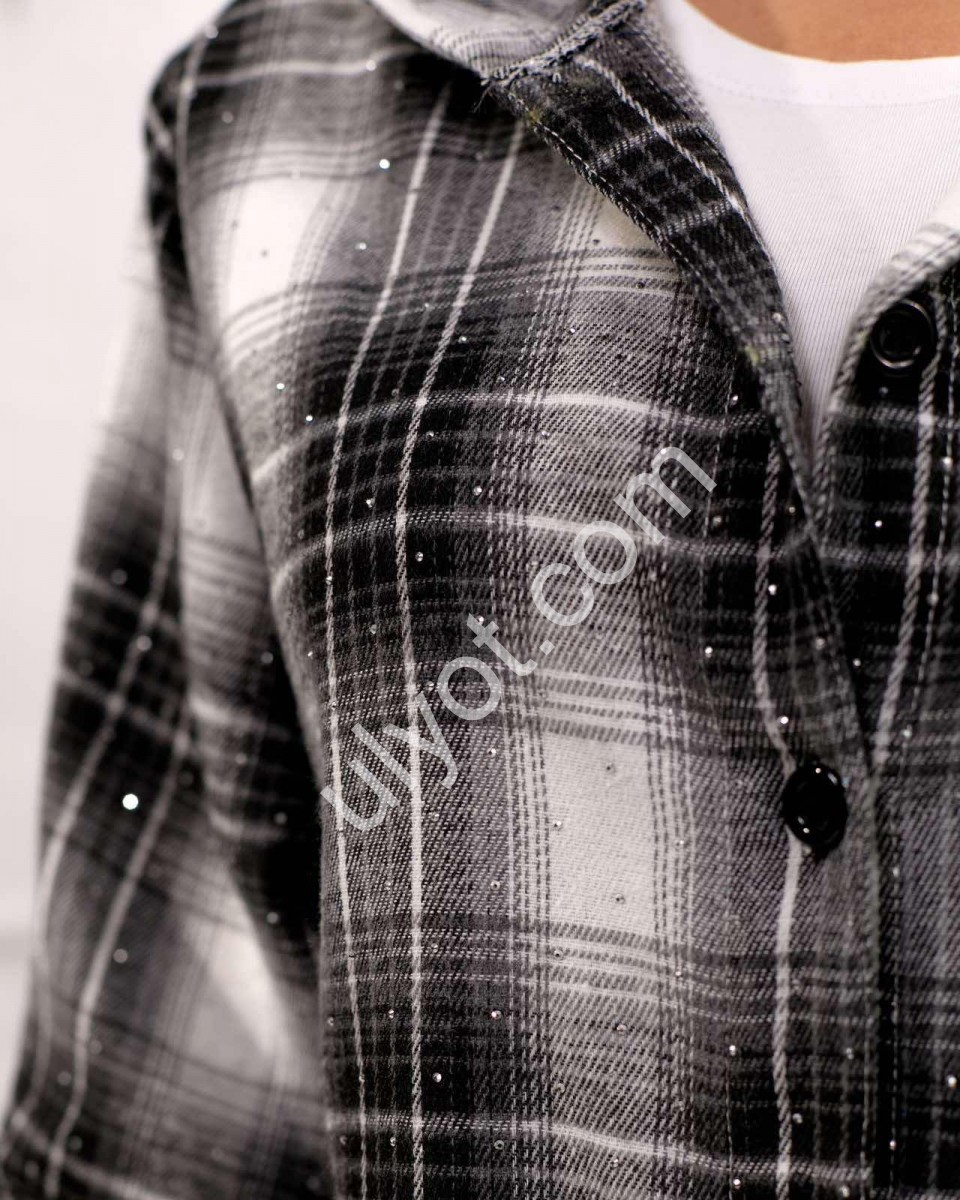 СОРОЧКА (3XL-6XL) КАМЕНІ РОЖОВИЙ 7757