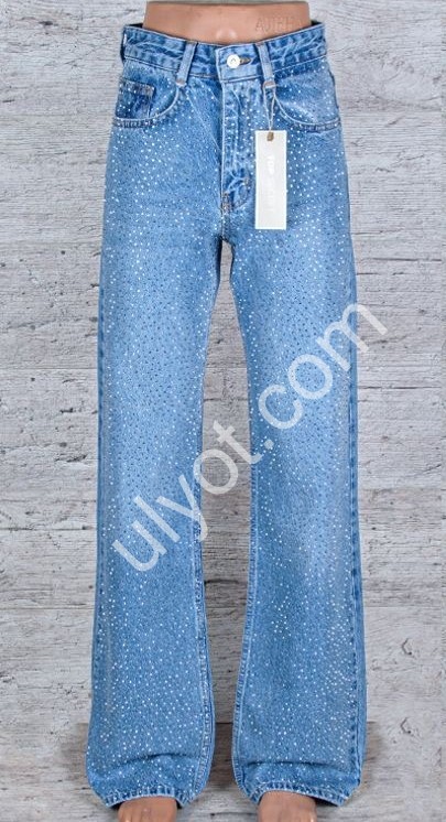 ДЖИНСЫ TOP SHOP (25-32) СТРАЗЫ СИНИЙ 1688