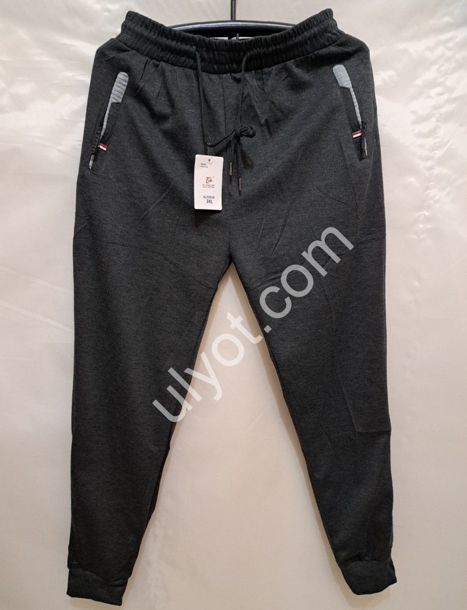 СПОРТ.ШТАНЫ (XL-5XL) МАНЖЕТ ГРАФИТ 0101