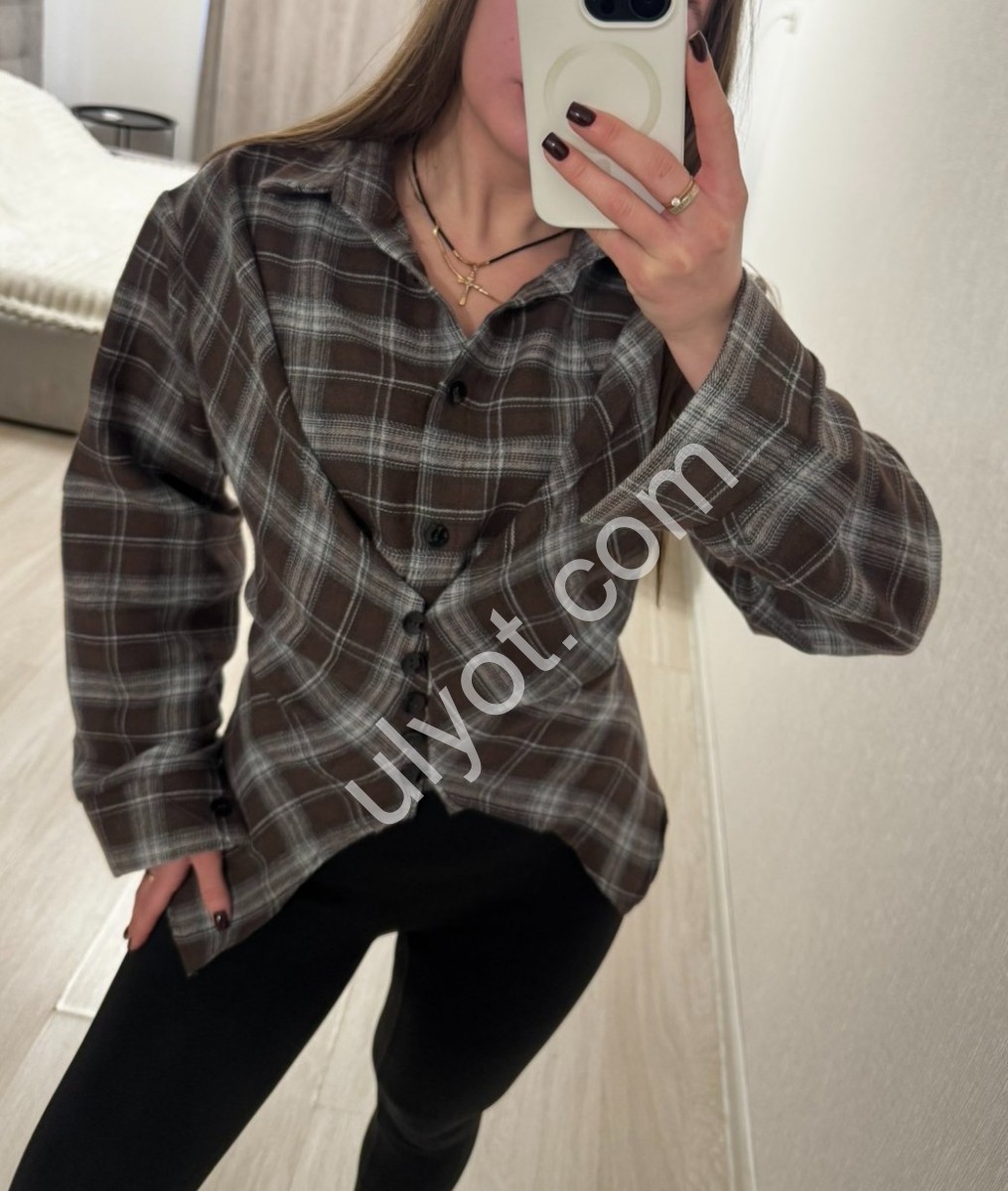 РУБАШКА (ONE SIZE 42-46) ШОКОЛАД 308