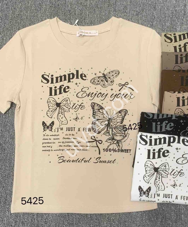 ФУТБОЛКА (ONE SIZE 46-50) МИКС 5425