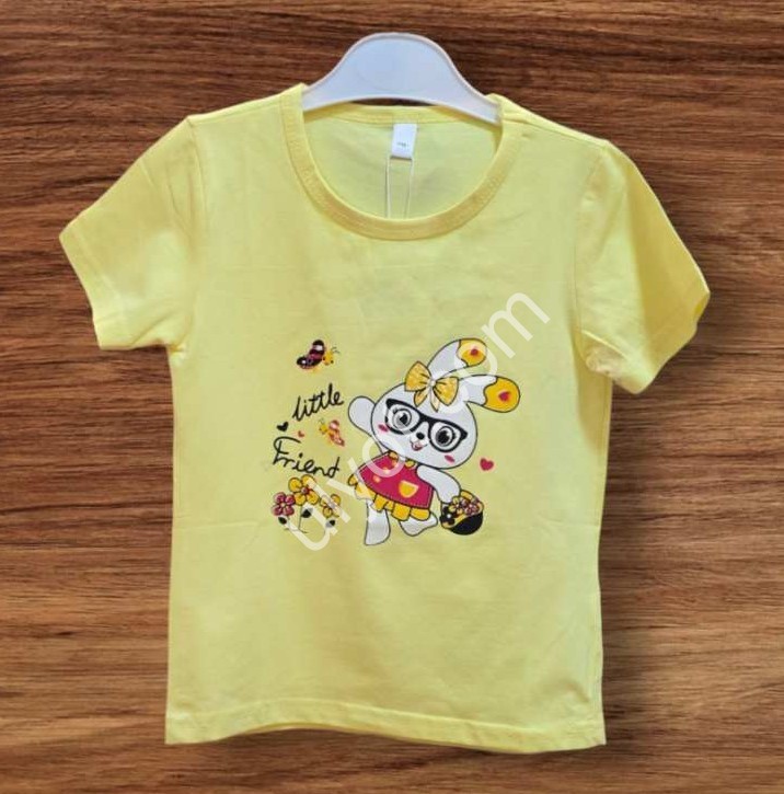 ФУТБОЛКА  (1-3 ГОДА) ЗАЙКА ЖЕЛТЫЙ 