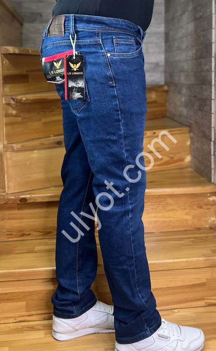 ДЖИНСИ LONGFEI (34-44) Т.СИНІЙ 355D