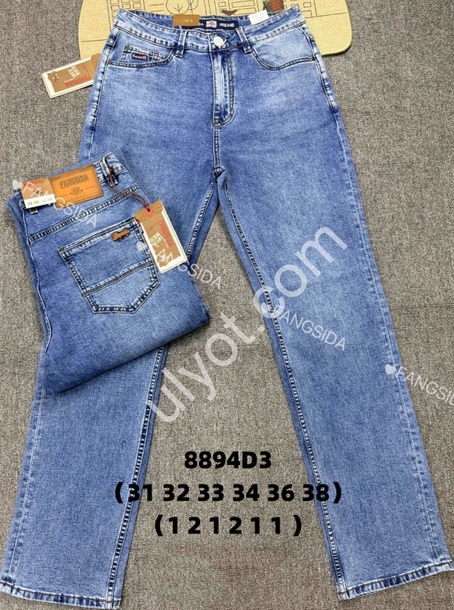 ДЖИНСЫ FANGSIDA (31-38) Т.СИНИЙ 8894