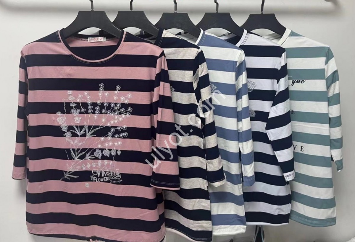 ФУТБОЛКА (2XL-5XL) БЕЛЫЙ+ЧЕРНЫЙ 7706