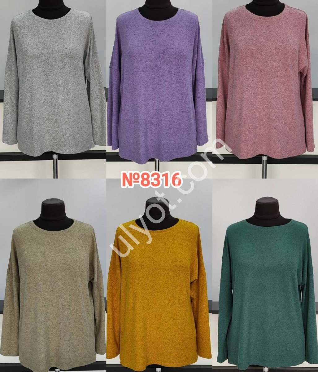 СВИТЕР (3XL-6XL) МИКС 8316