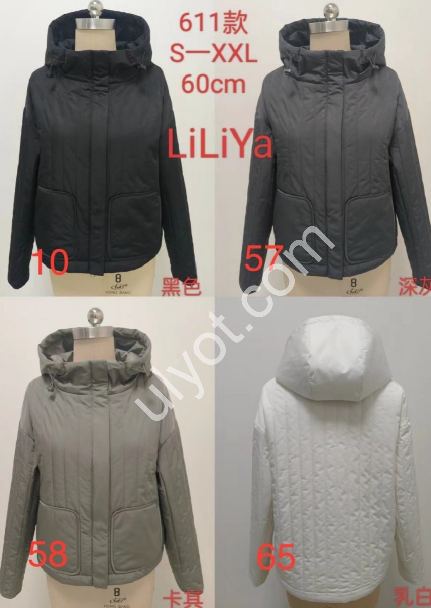 КУРТКА LILIYA (S-2XL) ГРАФІТ 611-57