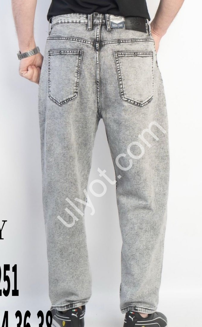 ДЖИНСЫ GAXGAX (29-38) СЕРЫЙ 1251