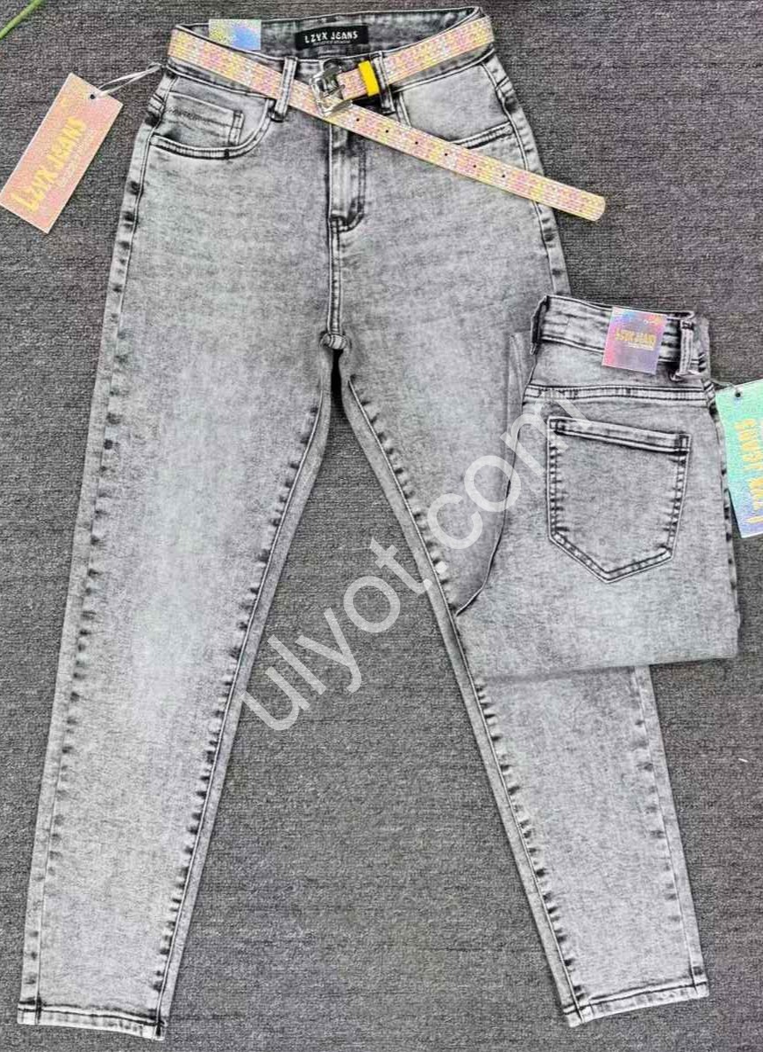 ДЖИНСЫ LZYX (25-30) СЕРЫЙ 88282