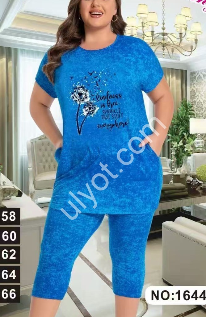 КОСТЮМ (58-66) СИНИЙ 1644