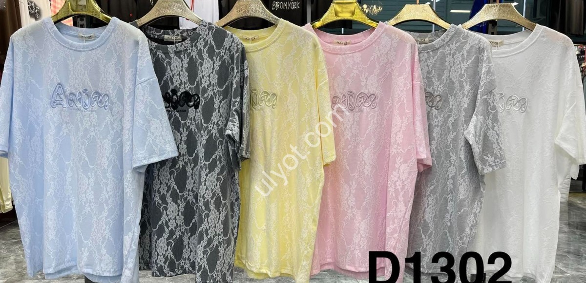 ФУТБОЛКА (OVER SIZE) МИКС D1302