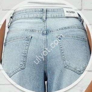 ДЖИНСЫ M.SARA (XS-XL) ГОЛУБОЙ 918-6H