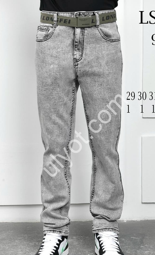 ДЖИНСЫ LS JEANS (29-38) СЕРЫЙ 964