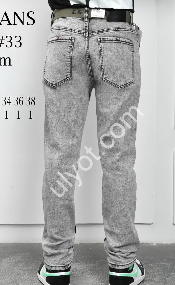 Фото 1 ДЖИНСЫ LS JEANS (29-38) СЕРЫЙ 964