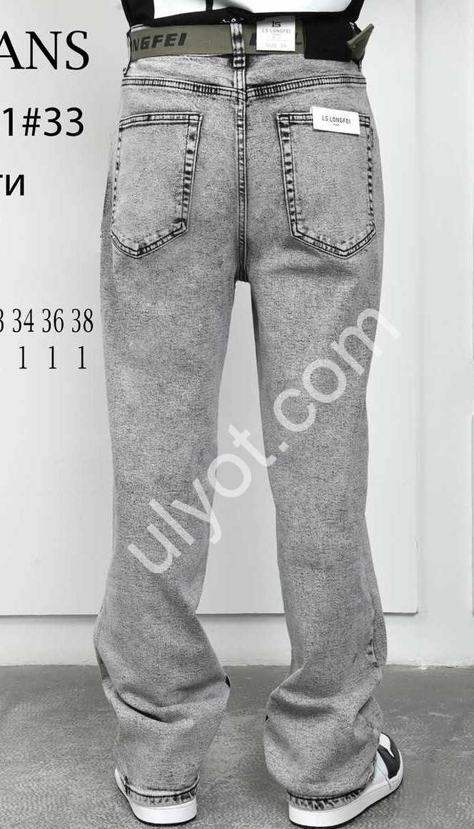 Фото 1 ДЖИНСЫ LS JEANS (28-36) СЕРЫЙ 262-1