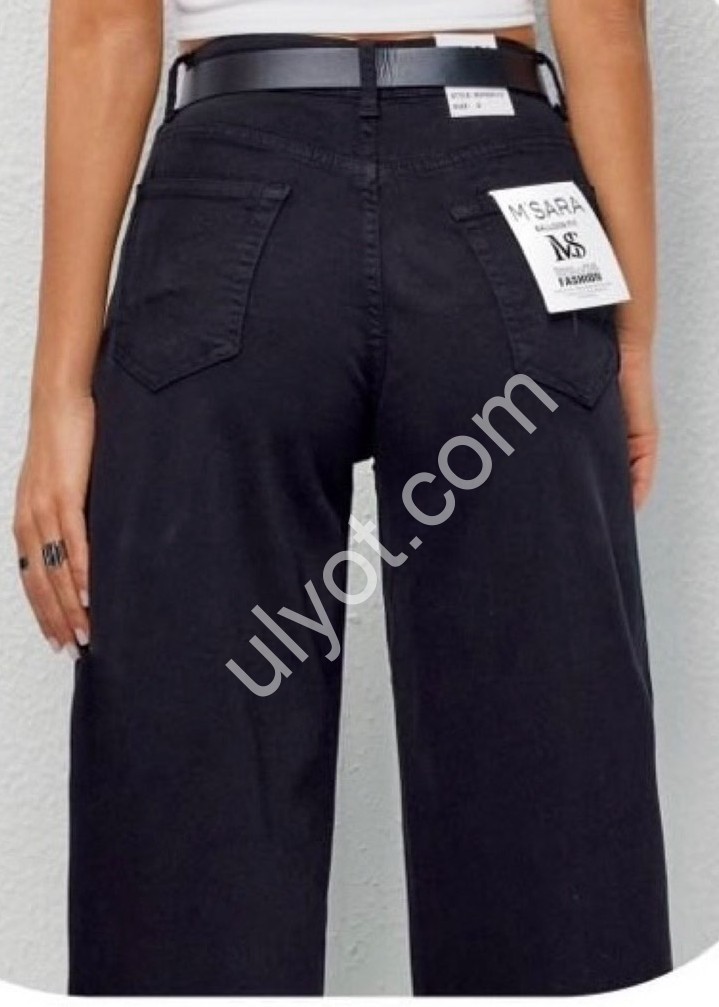ДЖИНСЫ M.SARA (XS-XL) ЧЕРНЫЙ 1031-13
