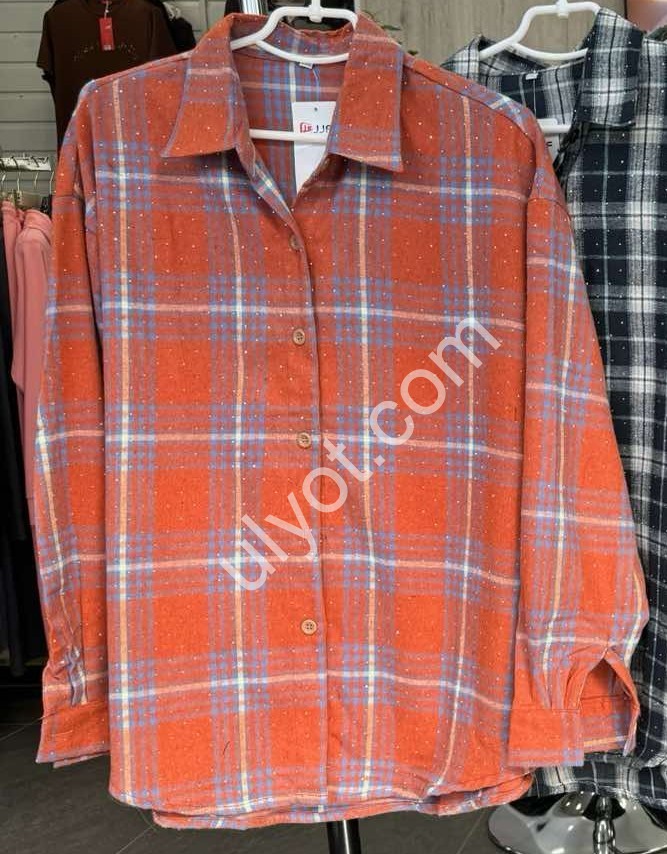 СОРОЧКА (XL-4XL) КАМ'ЯНИ ЗЕЛЕНИЙ 7759