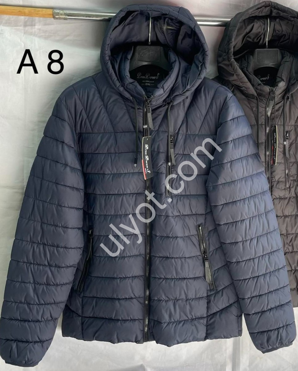 ВЕТРОВКА (L-4XL) ЧЕРНЫЙ A8