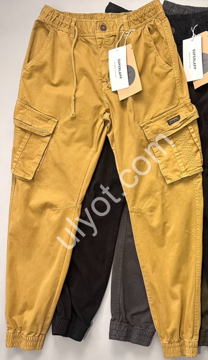 ДЖИНСИ (30-38) ЗЕЛЕНИЙ 8091