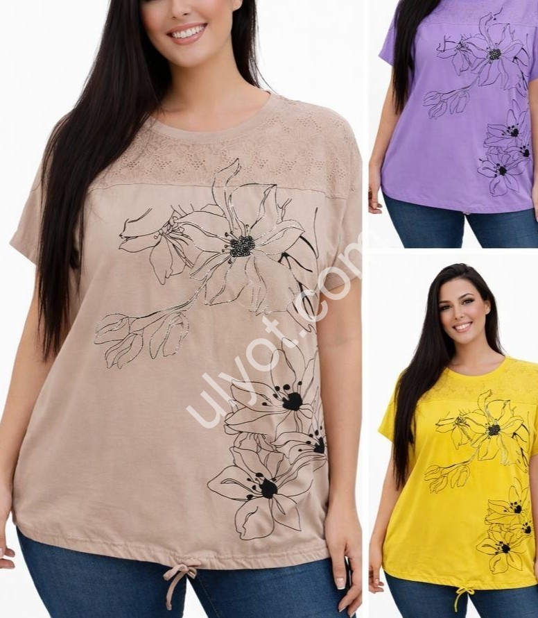 Фото 3 ФУТБОЛКА (2XL-4XL) МІКС 26013