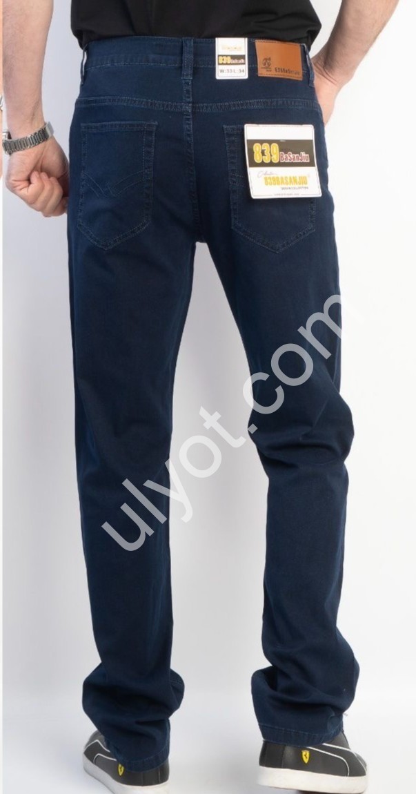 ДЖИНСИ BASANJIU (32-40) Т.СИНІЙ 028-5-10