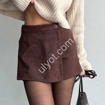 ШОРТИ-Спідниця (42-46) ШОКОЛАД 1702